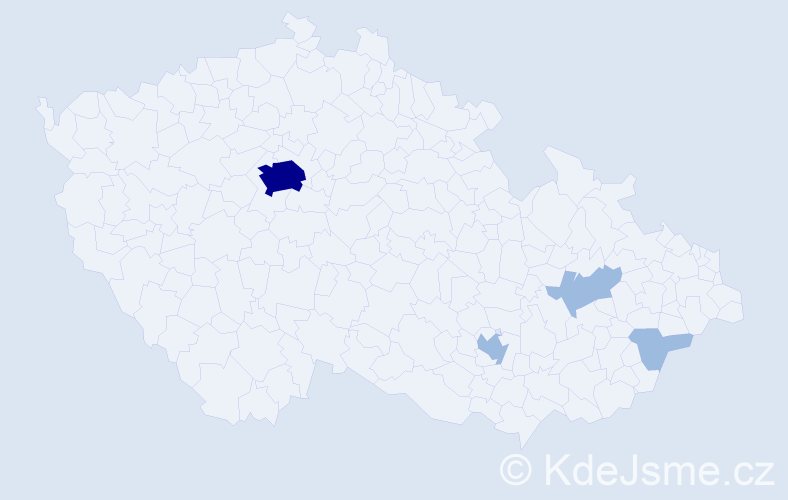 Příjmení: 'Baloha', počet výskytů 7 v celé ČR