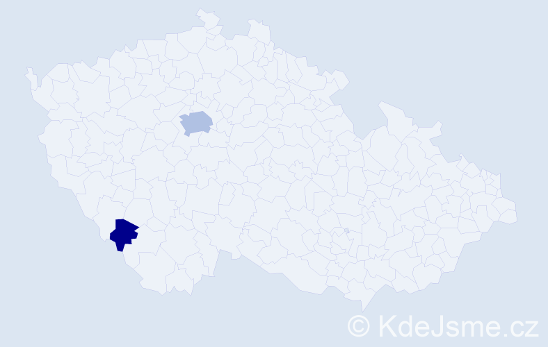 Příjmení: 'Hnatyk', počet výskytů 6 v celé ČR