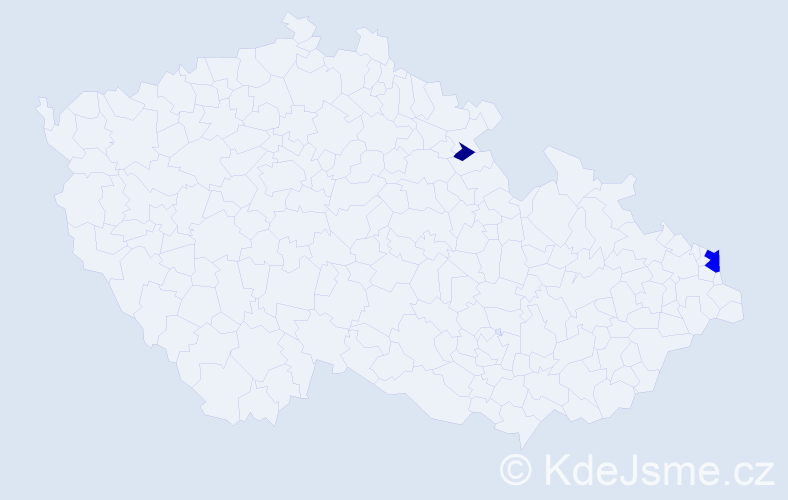 Příjmení: 'Kantoriková', počet výskytů 3 v celé ČR