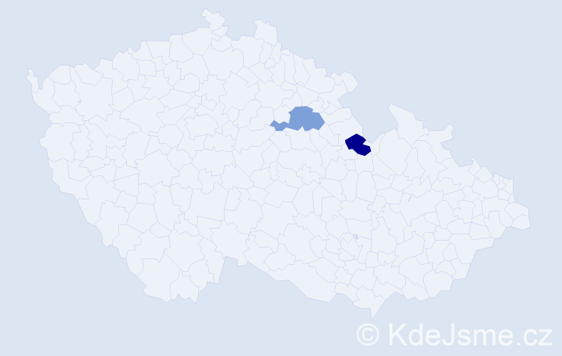 Příjmení: 'Dorčincová', počet výskytů 4 v celé ČR