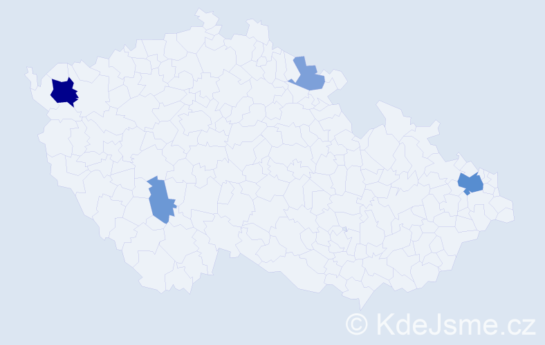 Příjmení: 'Kopko', počet výskytů 11 v celé ČR