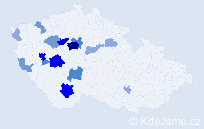 Příjmení: 'Placatka', počet výskytů 42 v celé ČR