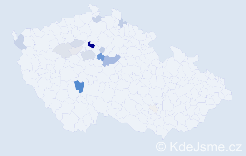 Příjmení: 'Bejšák', počet výskytů 51 v celé ČR