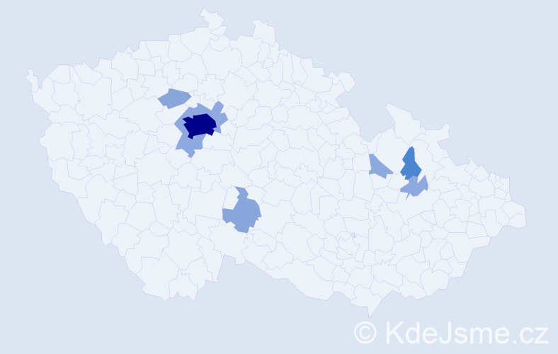 Příjmení: 'Zoth', počet výskytů 21 v celé ČR