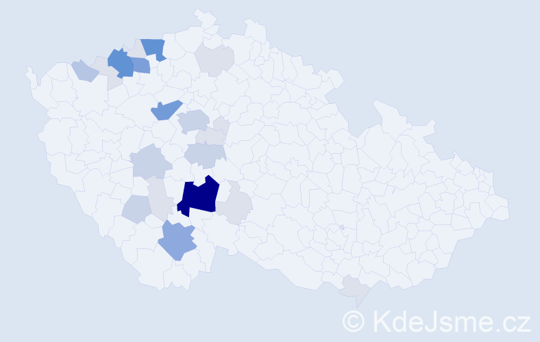 Příjmení: 'Fauová', počet výskytů 84 v celé ČR