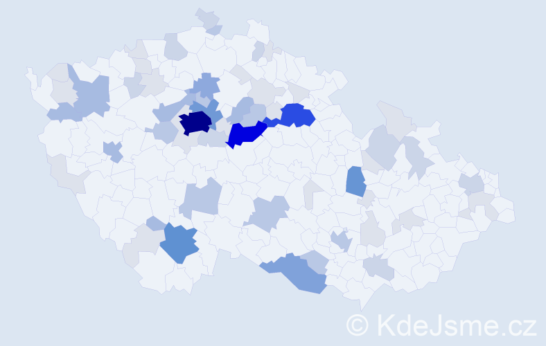 Příjmení: 'Hollerová', počet výskytů 201 v celé ČR