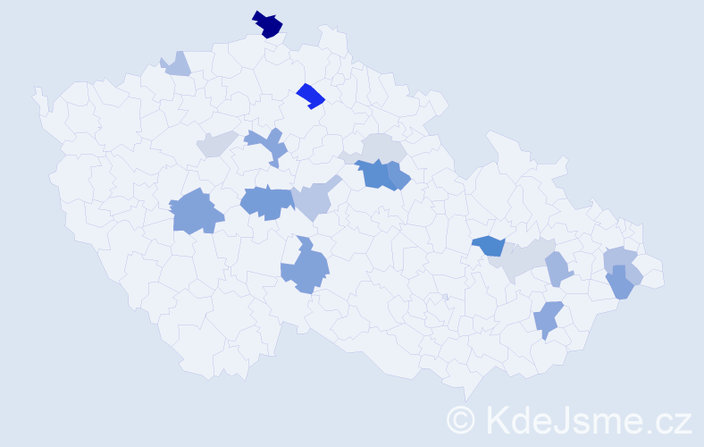 Příjmení: 'Votápka', počet výskytů 41 v celé ČR