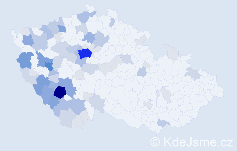 Příjmení: 'Peleška', počet výskytů 229 v celé ČR