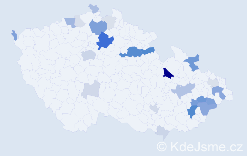 Příjmení: 'Nosálková', počet výskytů 85 v celé ČR
