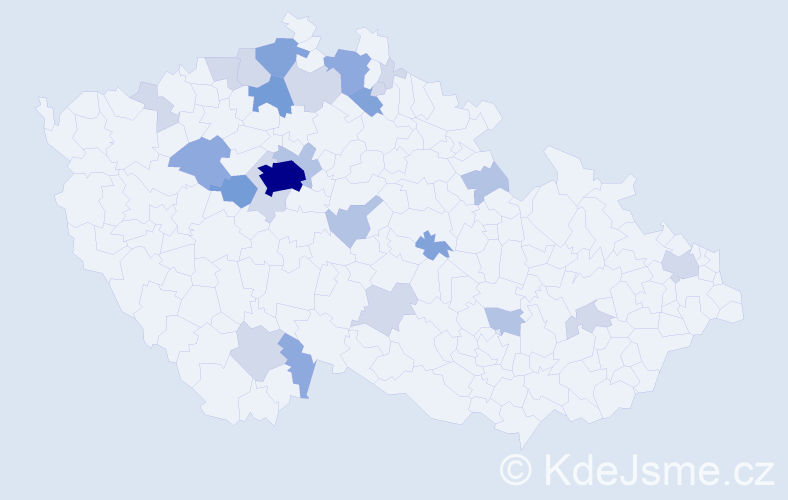 Příjmení: 'Krňáková', počet výskytů 66 v celé ČR