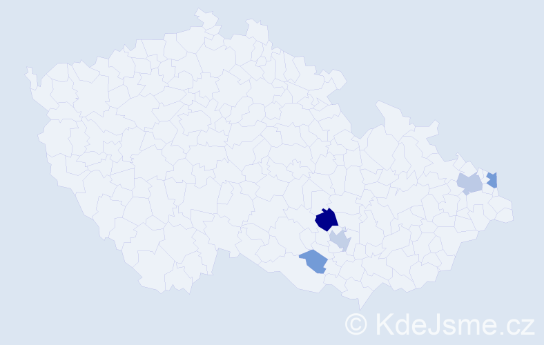 Příjmení: 'Tobiaszová', počet výskytů 14 v celé ČR
