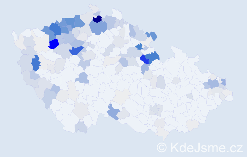 Příjmení: 'Tancošová', počet výskytů 739 v celé ČR