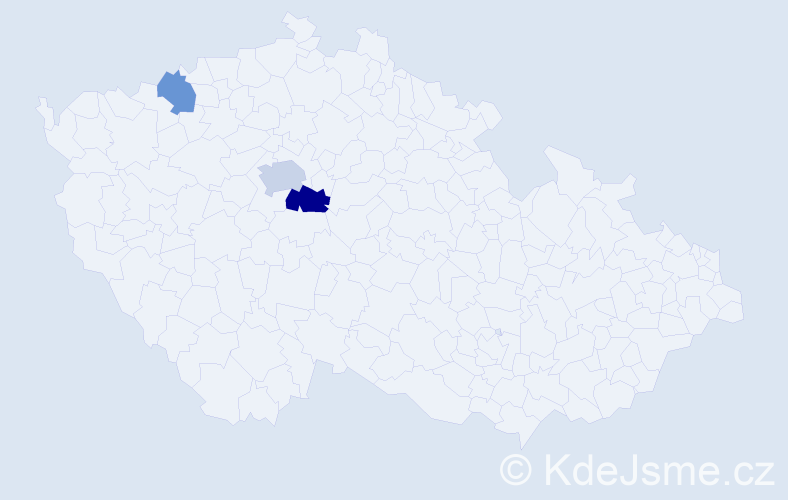 Příjmení: 'Kharyk', počet výskytů 5 v celé ČR