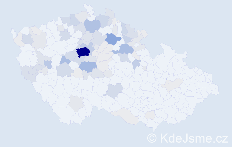 Příjmení: 'Pávová', počet výskytů 333 v celé ČR
