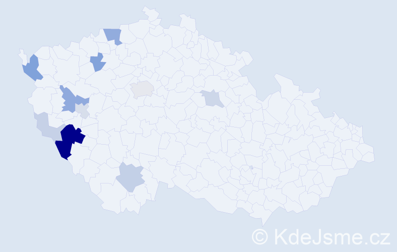 Příjmení: 'Reitmayer', počet výskytů 41 v celé ČR
