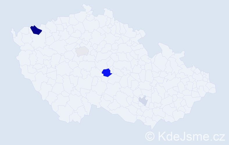Příjmení: 'Pajdlhauser', počet výskytů 5 v celé ČR