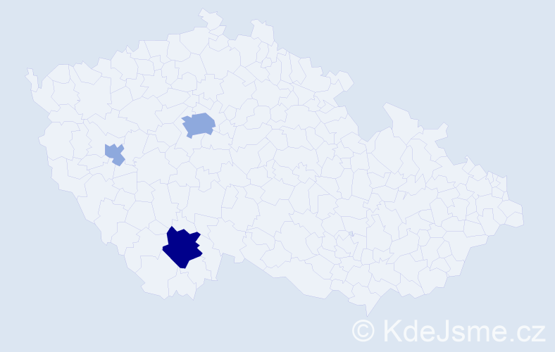 Příjmení: 'Grguričová', počet výskytů 8 v celé ČR