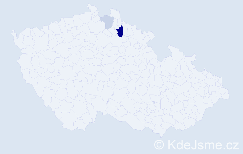 Příjmení: 'Salyga', počet výskytů 4 v celé ČR