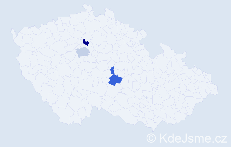 Příjmení: 'Vargoško', počet výskytů 4 v celé ČR
