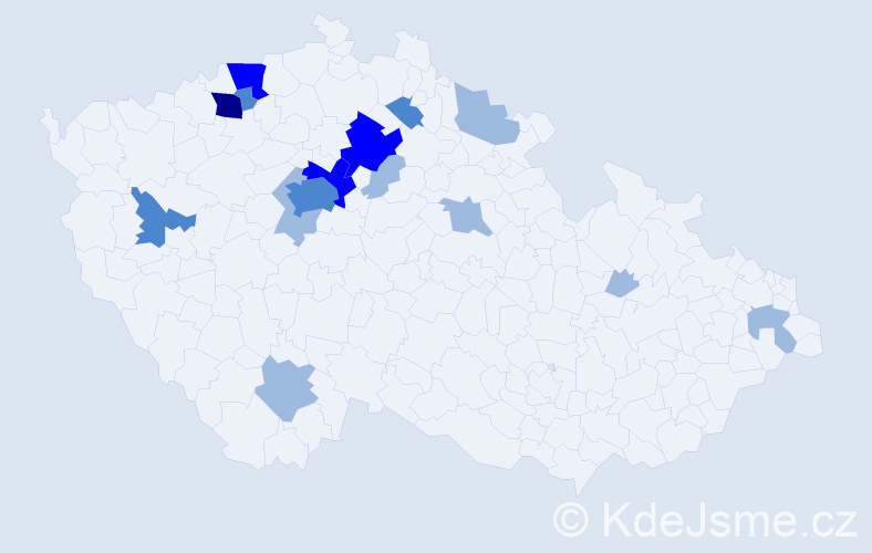 Příjmení: 'Lechman', počet výskytů 29 v celé ČR