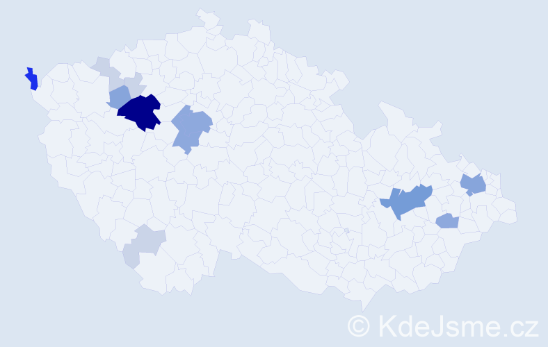 Příjmení: 'Rezanková', počet výskytů 41 v celé ČR