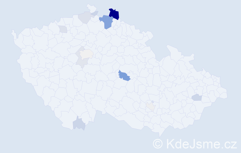 Příjmení: 'Resselová', počet výskytů 48 v celé ČR