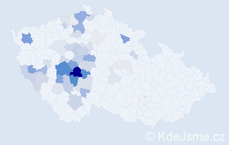 Příjmení: 'Čedíková', počet výskytů 162 v celé ČR