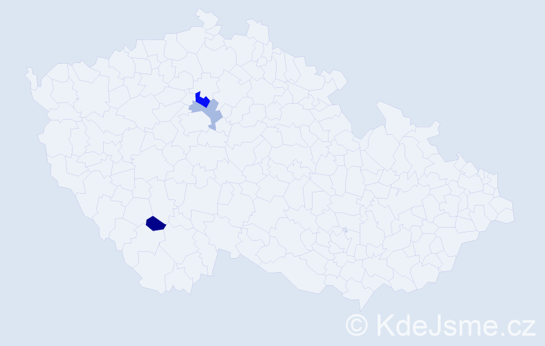 Příjmení: 'Flyntych', počet výskytů 4 v celé ČR