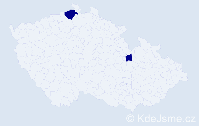 Příjmení: 'Barańska', počet výskytů 2 v celé ČR