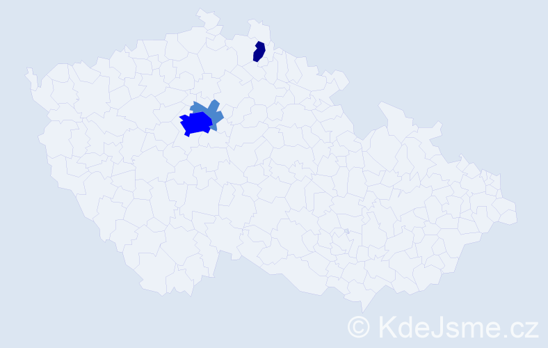 Příjmení: 'Forys', počet výskytů 6 v celé ČR