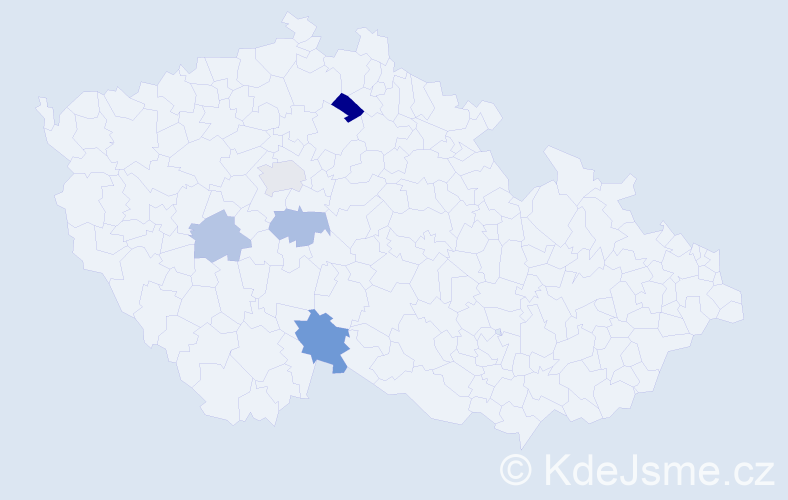 Příjmení: 'Straberger', počet výskytů 8 v celé ČR