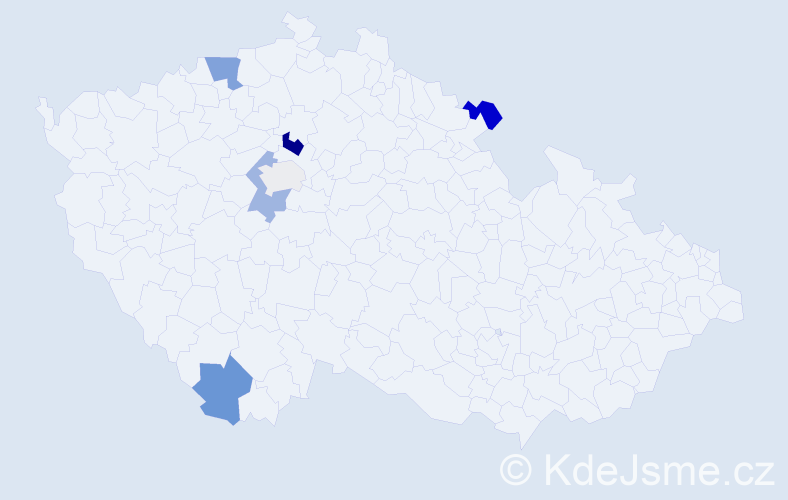 Příjmení: 'Carr', počet výskytů 14 v celé ČR