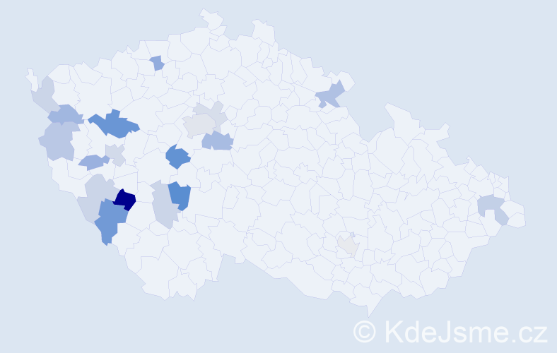Příjmení: 'Sulan', počet výskytů 33 v celé ČR