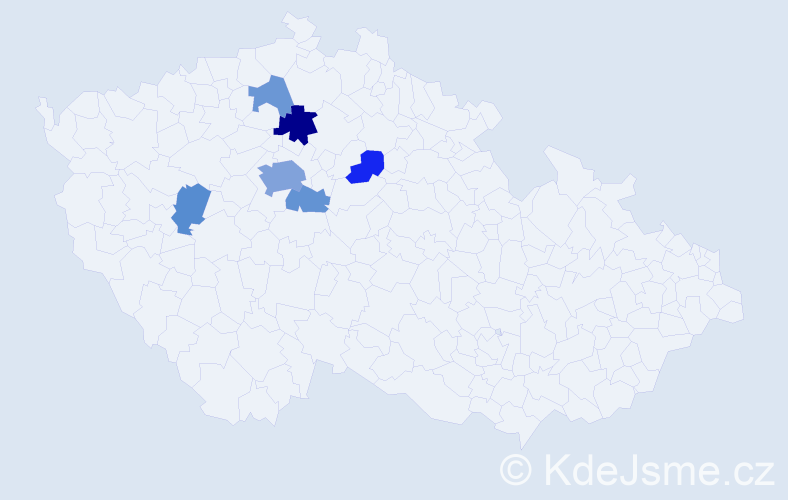 Příjmení: 'Weidenhofferová', počet výskytů 14 v celé ČR