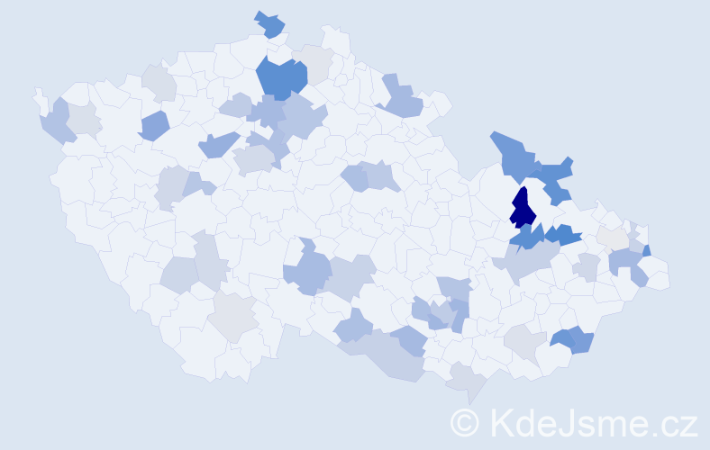 Příjmení: 'Poliaková', počet výskytů 119 v celé ČR