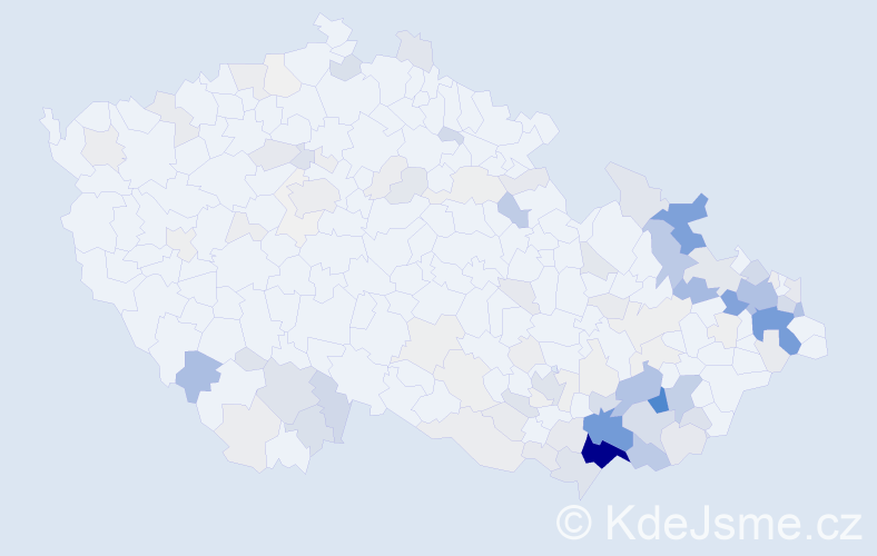 Příjmení: 'Kotásková', počet výskytů 639 v celé ČR