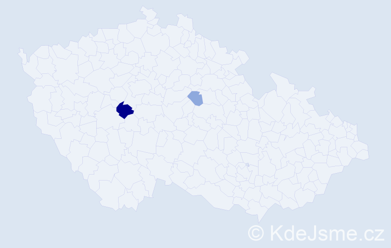 Příjmení: 'Patetl', počet výskytů 6 v celé ČR