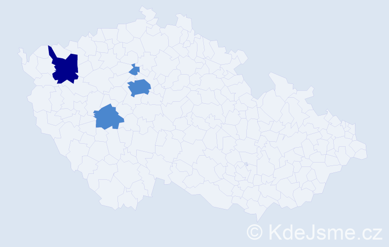 Příjmení: 'Setzerová', počet výskytů 6 v celé ČR