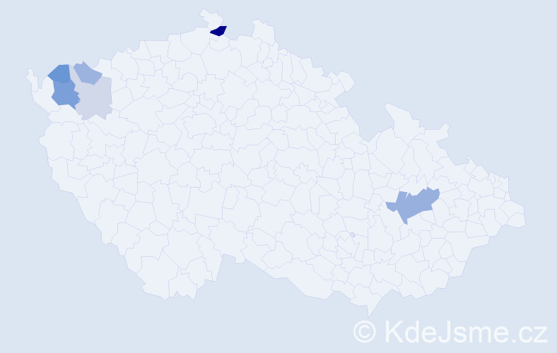 Příjmení: 'Stariatová', počet výskytů 15 v celé ČR