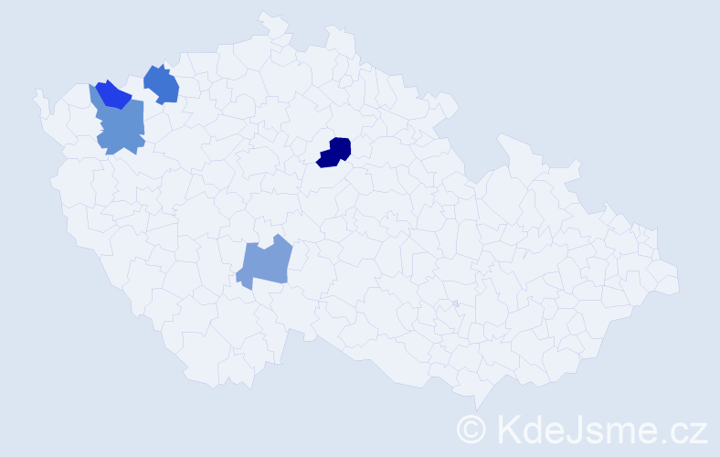 Příjmení: 'Rožová', počet výskytů 14 v celé ČR