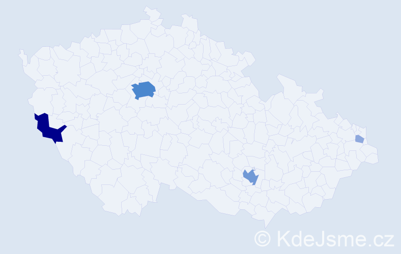 Příjmení: 'Mazza', počet výskytů 12 v celé ČR