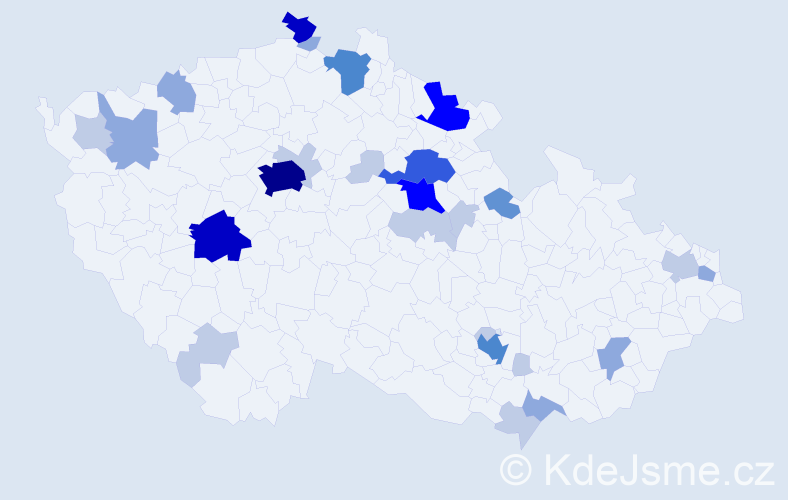Příjmení: 'Fenik', počet výskytů 86 v celé ČR