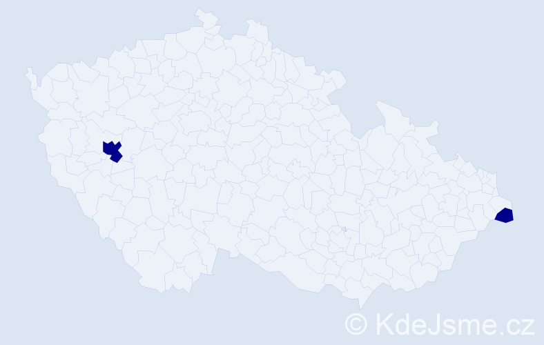 Příjmení: 'Krell', počet výskytů 4 v celé ČR
