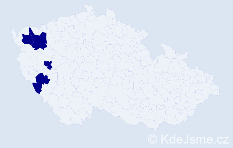 Příjmení: 'Košuthová', počet výskytů 4 v celé ČR