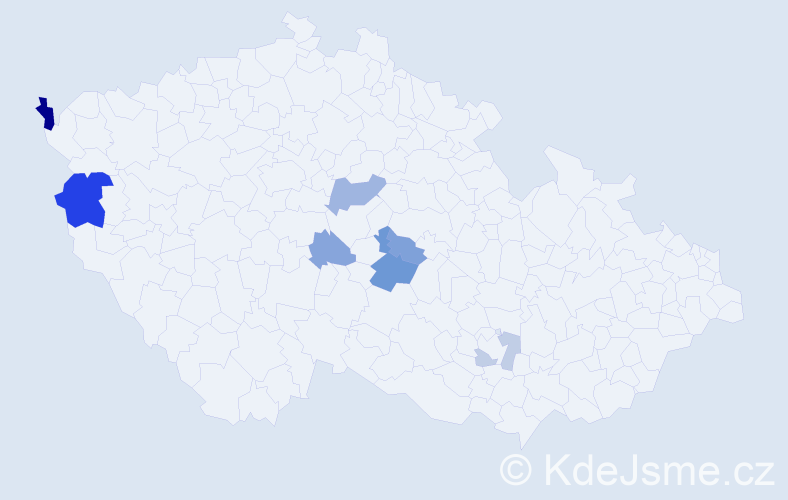 Příjmení: 'Besmáková', počet výskytů 15 v celé ČR