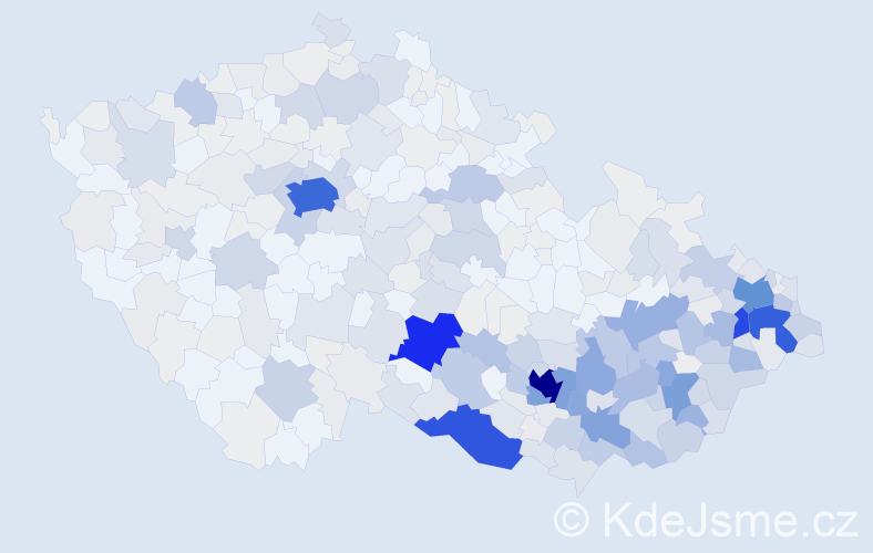 Příjmení: 'Matulová', počet výskytů 1560 v celé ČR