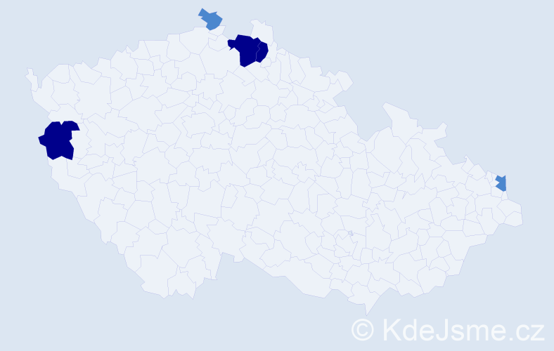 Příjmení: 'Weipert', počet výskytů 11 v celé ČR