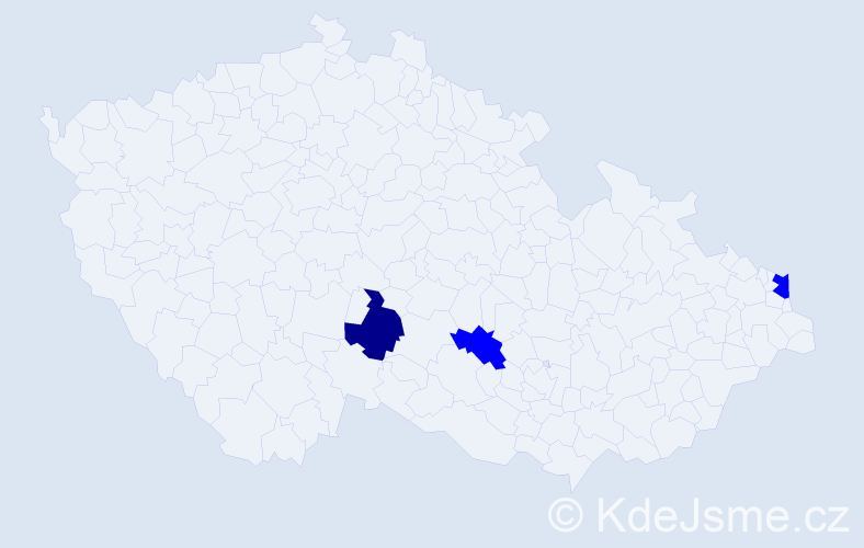 Příjmení: 'Matyasová', počet výskytů 4 v celé ČR