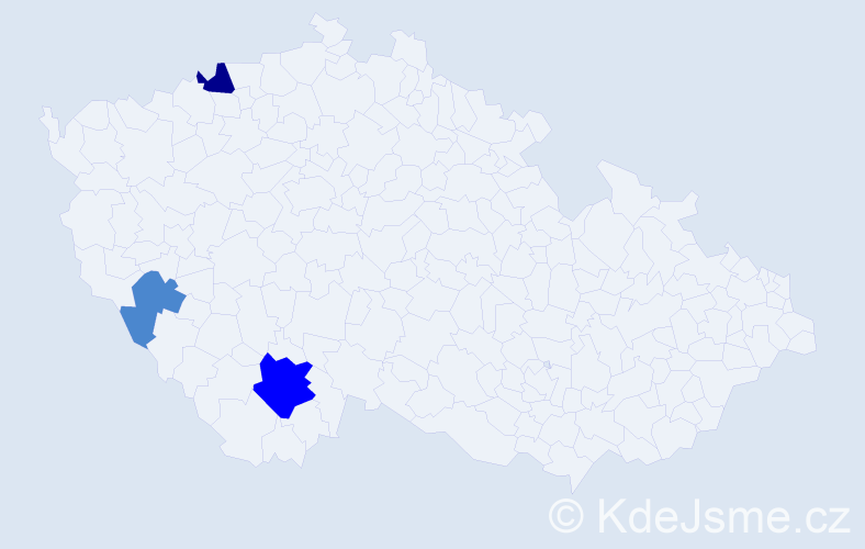 Příjmení: 'Drengubáková', počet výskytů 9 v celé ČR