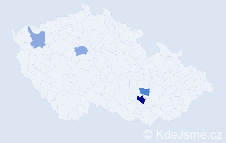 Příjmení: 'Purdjaková', počet výskytů 9 v celé ČR